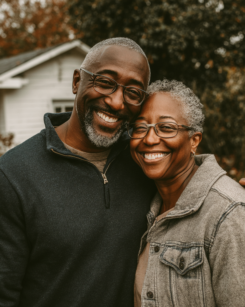 Couple at home